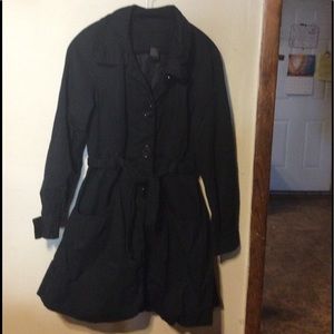 Women’s Jou Jou Lt.Weight Belted Cotton Coat Sz L